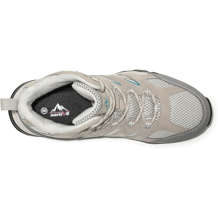 Черевики для трекінгу жіночі NORTIV 8, 40 EU, світло-сірий