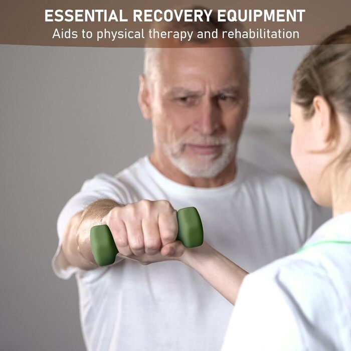 Набір гантелей Kurzhantel-Set з підставкою для дому та фітнес-залу, 30 кг | Küstenbrise (12 кг, смарагдовий)