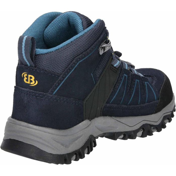 Дитячі трекінгові черевики Brütting Mount Pinos High, 39 EU, блакитно-петролево-жовті