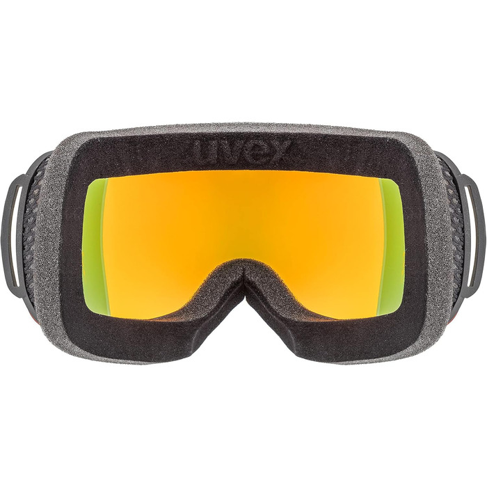 Гірськолижна маска Uvex Downhill 2000 CV унісекс, чорна матова/помаранчево-жовта, універсальний розмір