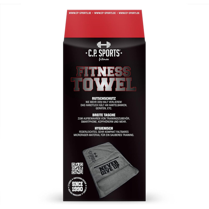 Рушник для фітнесу C.P. Sports: мікрофібра, фіксація, кишеня, для занять у спортзалі, м'який, великий, для жінок та чоловіків, 5 кольорів