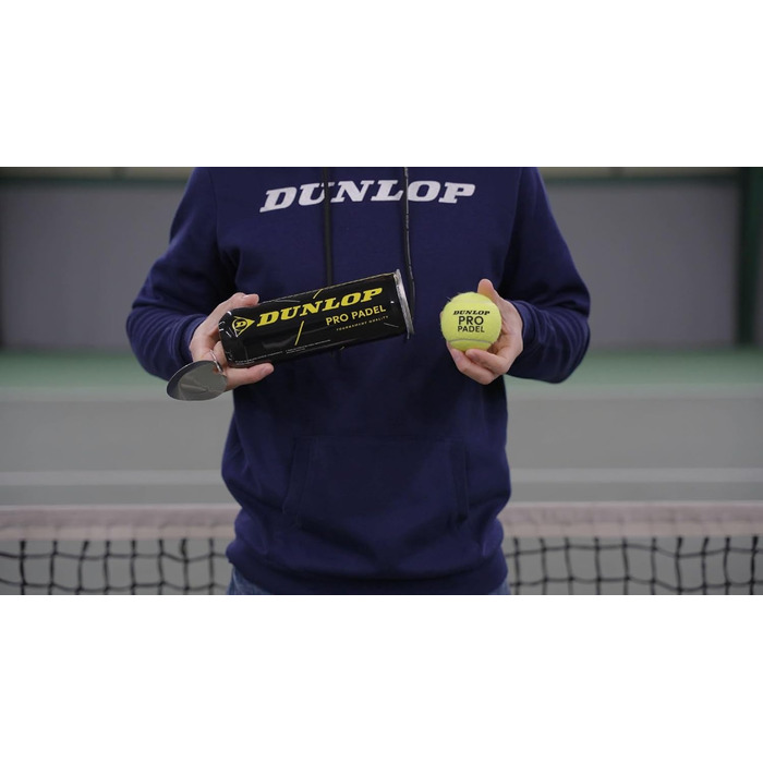 М'яч для сквошу Dunlop Competition, жовта крапка, 3 шт. у тубусі