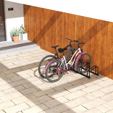 Підставка для велосипедів на 6 велосипедів FIVMEN: настінний та підлоговий монтаж, 37 см між колесами, для MTB, шосе, 30-65 мм шини