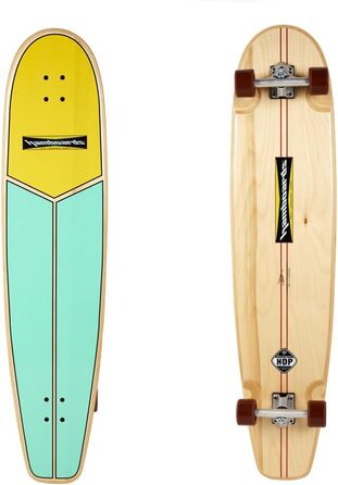 Лонгборд Hamboards Huntington Hop 'Key Lime', ручна робота, для лендсерфінгу і круїзингу, ламінована береза та клен