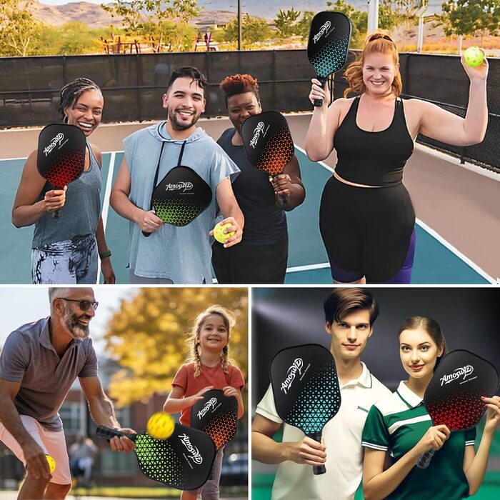 Набір ракет для піклболу, скловолокно, 4 шт.