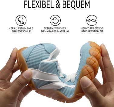 Босоніжні кросівки Retro Sneaker Unisex — легке мінімалістичне взуття для трейлу та прогулянок, дихаючі прогулянкові кросівки з протиковзанням, сині, 39 EU