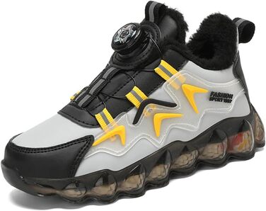 Дитячі зимові черевики Kinder для хлопчиків, антиковзаючі, трекінгові, теплі, зручні, бавовняні, спортивні, для вулиці, розмір 35 EU