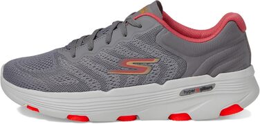 Кросівки Skechers Driven GO Run 7.0 для жінок (Сірий текстиль, кораловий декор)