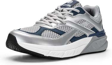 Кросівки для бігу FitVille Neo V6 X-Wide (43 EU) срібно-блакитні: комфортні, дихаючі, для вулиці та фітнесу