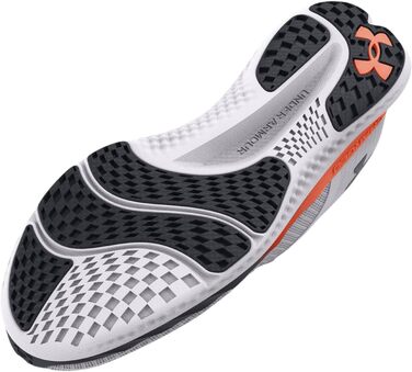 Чоловічі бігові кросівки Under Armour Charged Breeze (45 EU, білий, помаранчевий, чорний)