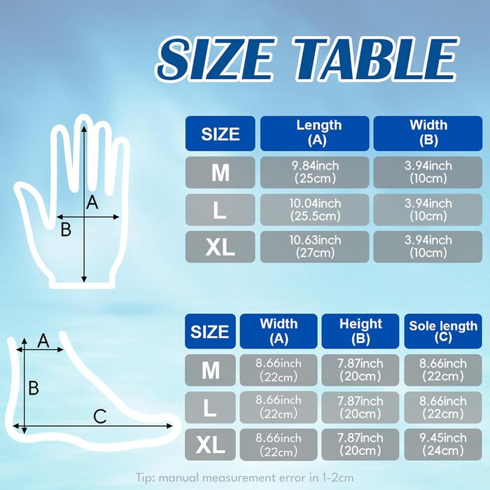 AUAUY Неопренові рукавички для плавання, 3 мм, теплі рукавички для дайвінгу, гнучкі рукавички для плавання з антиковзким покриттям, рукавички для дайвінгу для дорослих, рукавички для відкритої води, плавання, серфінгу, дайвінгу, XL, рукавички та шкарпетки