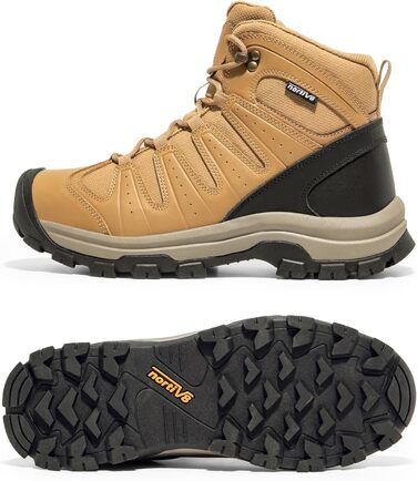 Чоловічі трекінгові черевики NORTIV 8, водонепроникні, пісочний, 42 EU