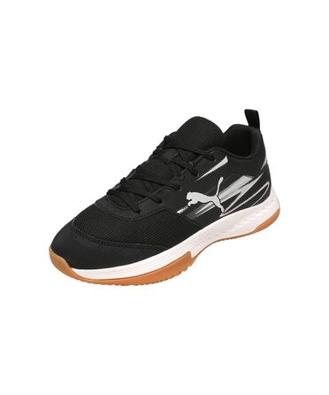 Дитячі кросівки Puma Varion Li Jr для залу (Indoor Court Shoe), чорні з сірим, р. 35 EU
