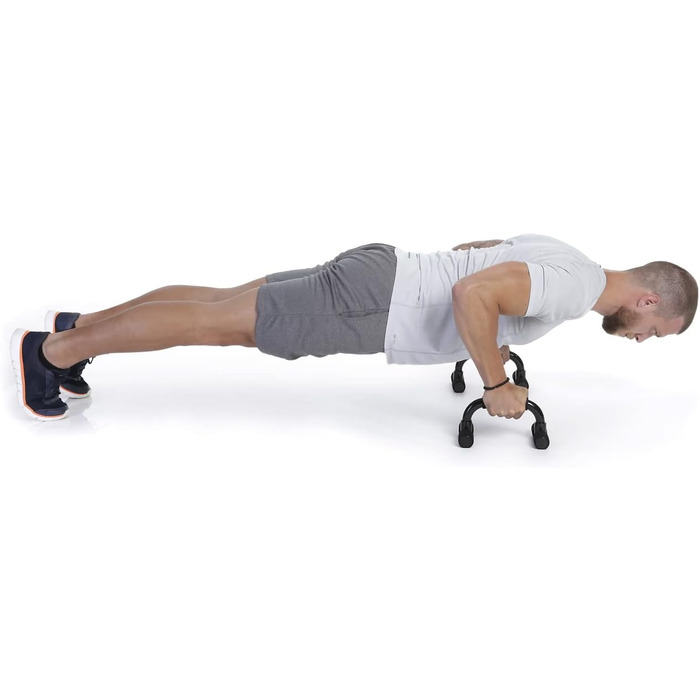 Набір для віджимань BODYMATE - 2 шт. - Нековзні ручки для віджимань, Push-Up Bars для силових та м'язових тренувань, чорний колір