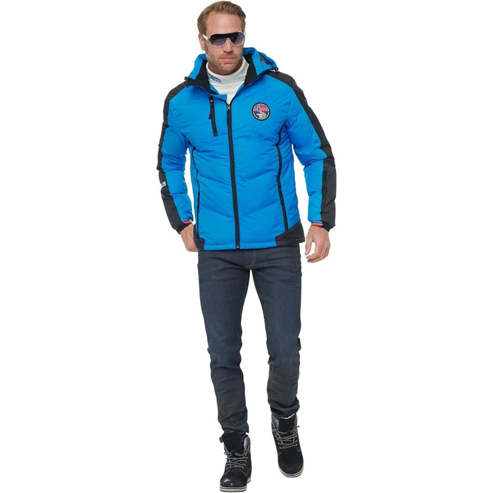 Чоловіча лижна куртка Nebulus Skijacke SKIBRÖK, світло-блакитна