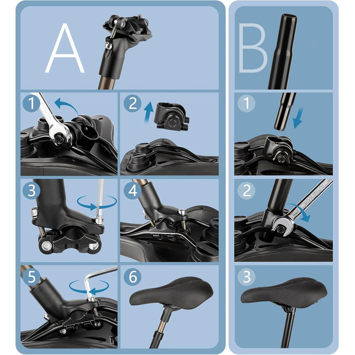 Велосипедне сідло TECHCYC з Memory Foam: комфортне, дихаюче, амортизуюче. Ергономічне сідло з підвіскою для чоловіків та жінок, 3 варіанти виконання, для трекінгу
