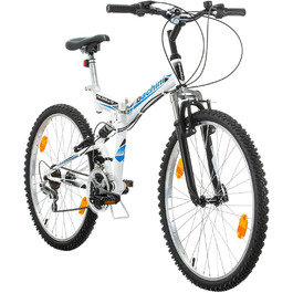 Складаний велосипед Multibrand Probike 26 дюймів, 18 швидкостей, повна амортизація, для чоловіків і жінок, зріст 160-180 см
