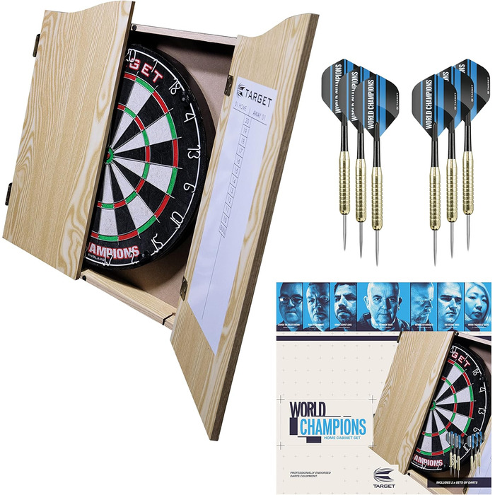 Дартс-набір Target Darts Home – шафа, мішень World Champions, 2 дротики, для дому