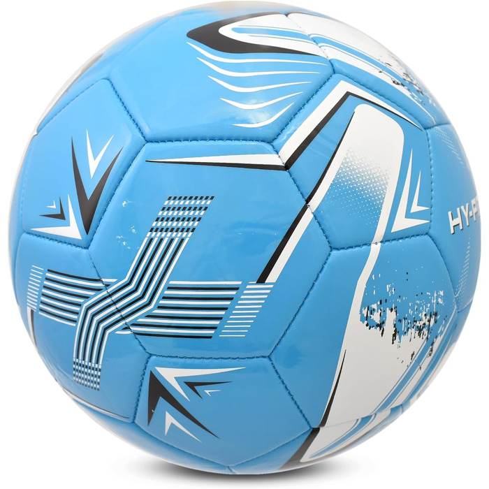 Футбольний м'яч Hy-Pro №5 (Turbine Blue) з покриттям PVC - для тренувань та ігор за будь-якої погоди