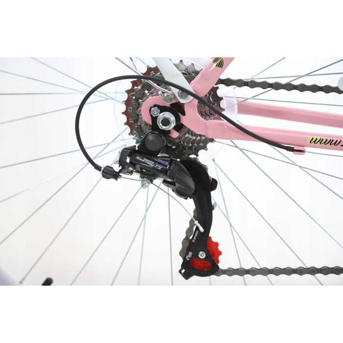 Стильний жіночий велосипед 28'' Shimano 7 швидкостей, рожевий, легкий та комфортний