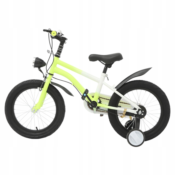 Дитячий велосипед 16 дюймів з підсвіткою та бічними колесами для дітей 5-8 років