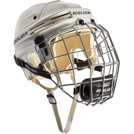 Шолом для хокею BAUER 4500 Combo з маскою та підборіддям, сертифікований, білий, для дітей та дорослих