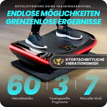 Віброплатформа 4D з 3 моторами | Масаж магнітним полем | Зручний дизайн | Вібраційна терапія