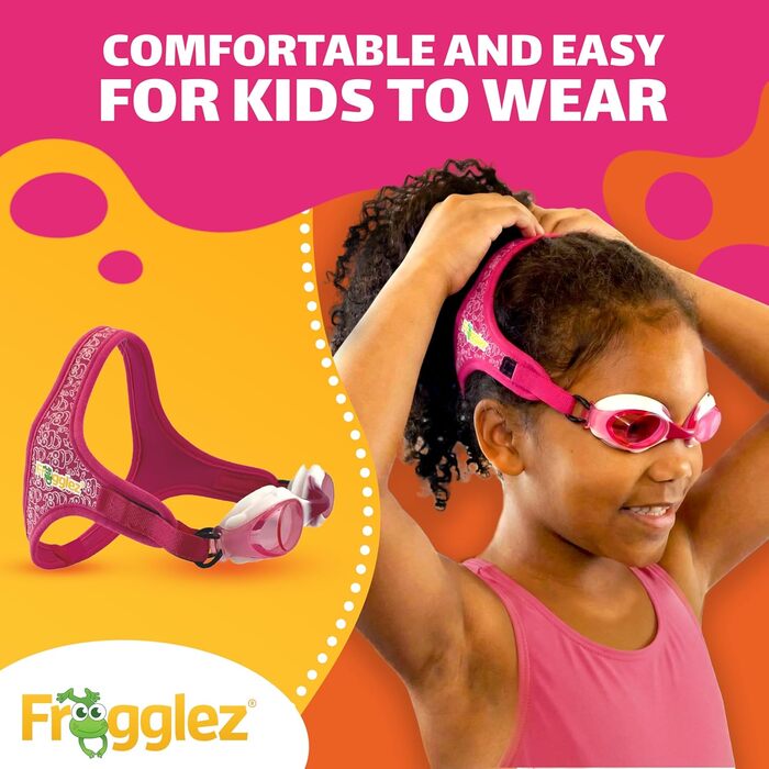 Дитячі окуляри для плавання Frogglez без болю, для дітей 3-10 років, рекомендовані олімпійцями