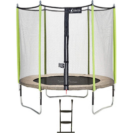 Трамплін для саду Kangui Jumpi Zen з сіткою та сходами (PVC) – Ø250-430 см