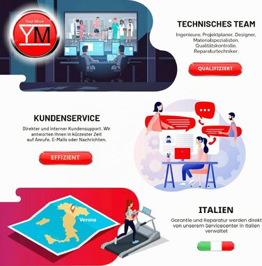 Складана бігова доріжка для дому YM TAP100APP: швидкість 11 км/год, підтримка KINOMAP та ZWIFT, датчик пульсу, регульований нахил, 12 програм, автоматичне змащення, 1-2.5 к.с.