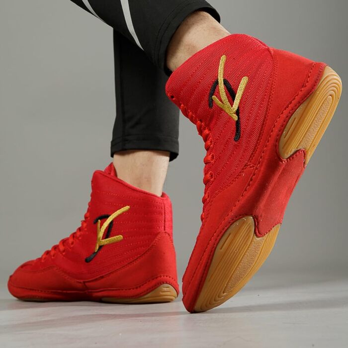 Боксерські черевики для боротьби та боксу, чоловічі, жіночі, дитячі, 43 EU, червоні