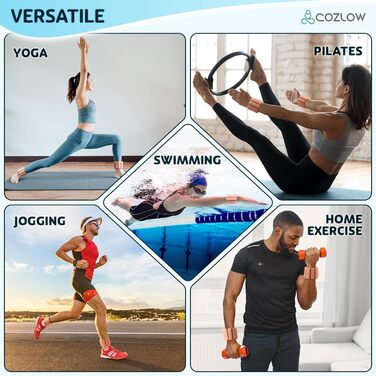 Гантелі для зап'ястя та кистей Cozlow, персикового кольору (набір 2 шт, по 0.45 кг кожна)