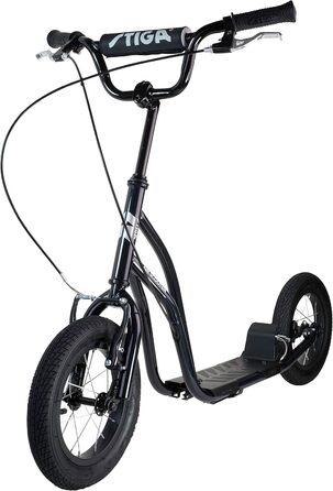 Самокат STIGA Air Scooter для міста, сталевий, алюмінієві диски, ручне гальмо, регульоване кермо, для дітей від 7 років, навантаження до 100 кг