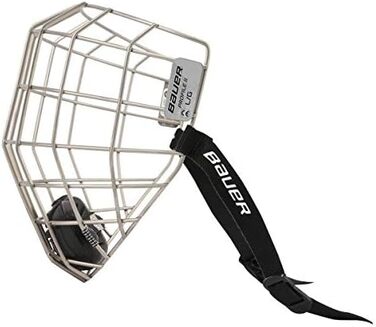 Захисна хокейна маска BAUER PROFILE II, срібляста, розмір L
