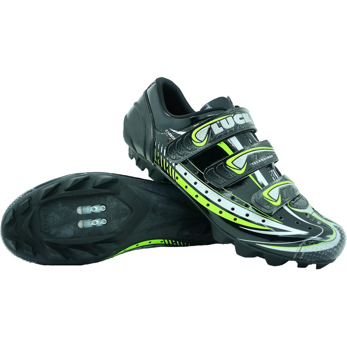 Чоловічі велосипедні туфлі LUCK Master, 45 EU, чорні