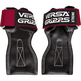 Versa Gripps Xtreme – найкращі тренувальні лямки для фітнесу, вироблені в США, розмір MED/LG, колір червоний