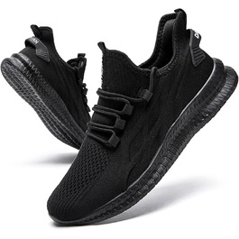 Чоловічі кросівки: спортивні, літні, для бігу, занять у залі, фітнесу, тренувань, халупа, трекінг, розмір 39-50, чорний колір