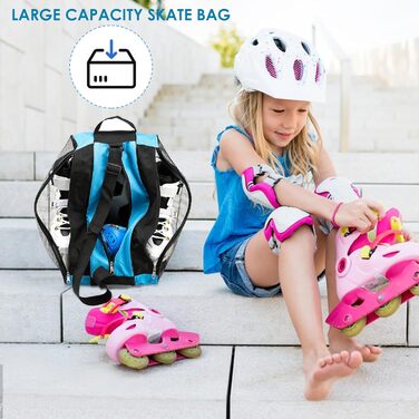 Сумка для роликів, ковзанів та скейтборду (блакитна) - дитяча сумка для спорту