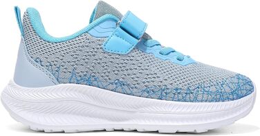 Дитячі кросівки для хлопчика: спортивні, зала, біг, зручні, дихаючі (сірий, синій, 28 EU)