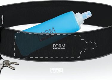 Пояс для бігу Forbelt® з флягою для телефону (M, чорний) - зручний пояс для смартфонів iPhone, Galaxy та інших під час бігу та джогінгу