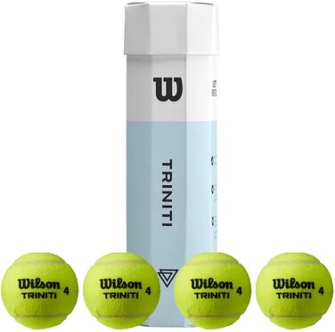 Тенісні м'ячі Wilson Triniti, 4 шт, жовті, екологічна упаковка, 100% переробна