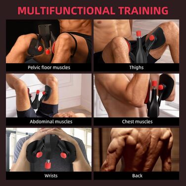 Тренажер для стегон Wooa Thigh Master 35 кг з регульованим опором, лічильником, для вправ для стегон та внутрішньої поверхні стегна, для тренування тазового дна та стегон, для домашніх тренувань