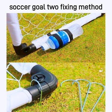 Дитячі ворота для футболу KiBiGOAL 115x80 см, складані - ідеально для гри в саду та в приміщенні, для дітей 4-11 років
