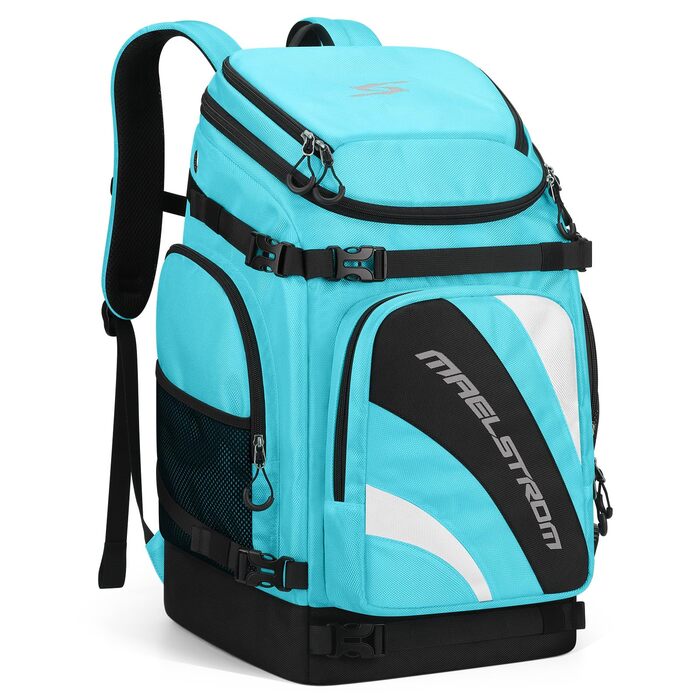 Чохол для лижних черевиків Maelstrom, 55 л, великий рюкзак для подорожей, водонепроникний для сноуборду та лижного спорядження (Морська синя)