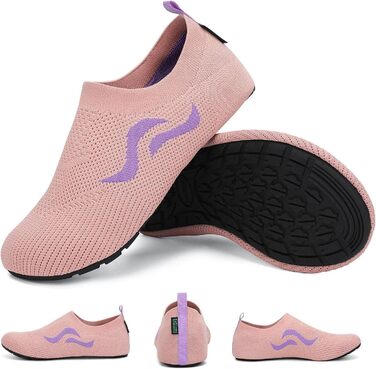 Чоботи для плавання SAGUARO Unisex: чоловічі та жіночі, швидковисихаючі, для відпочинку на природі, 37-47 EU (42/43 EU, Рожевий)