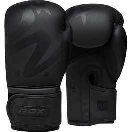 Боксерські рукавички RDX для чоловіків і жінок, Muay Thai, кікбоксинг, тренувальні, шкіра Maya Hide, чорні, для боксу, MMA та єдиноборств