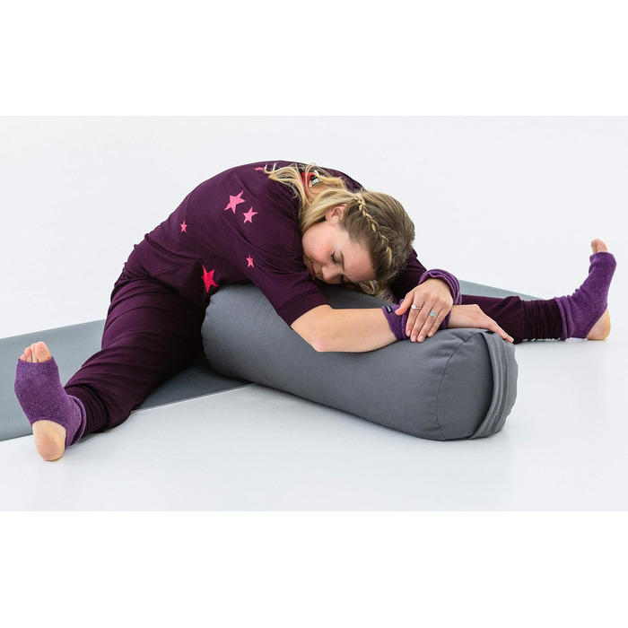 Валик для йоги Yogistar Yin Plus круглий, фіолетовий