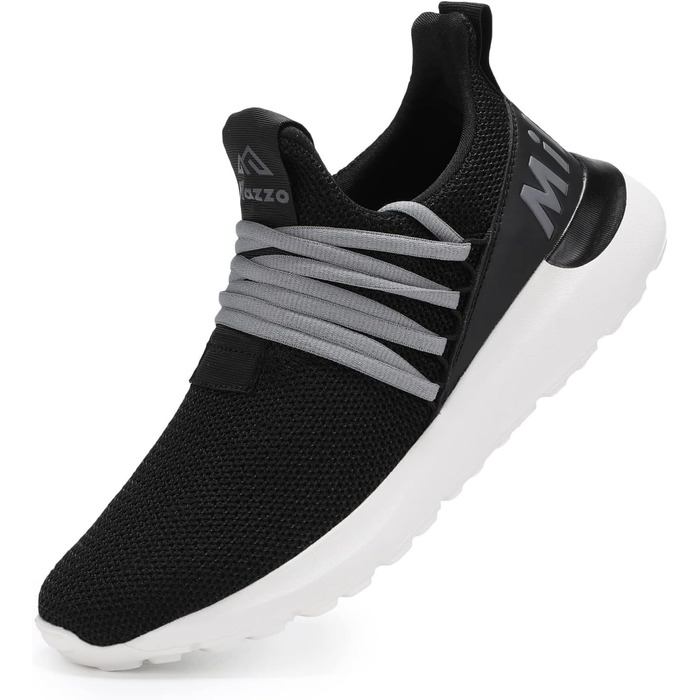 Чоловічі кросівки Milazzo для спорту та бігу – зручні, дихаючі, з неслизькою підошвою для повсякденного носіння та тренувань (1229grau, 40 EU)