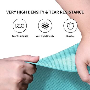 PROIRON Килимок для йоги з неслизькою поверхнею та розміткою. Килимок для фітнесу, йоги та спорту, ідеальний для тренувань.