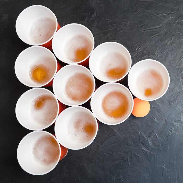 Пластикові м'ячі для Beer Pong Relaxdays, 288 шт, 38 мм, оранжеві, без малюнка, для пінг-понгу та настільного тенісу